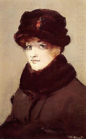 Mery Laurent au chapeau de loutre, Edouard Manet
